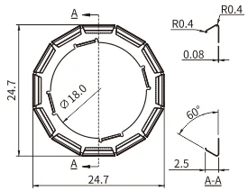 Built-in Annular Shielding Gasket For Filter — image 1 of 5